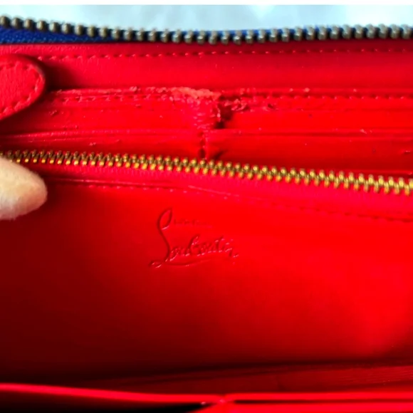 Christian Louboutin Panettone blue spiked long wallet - Picture 14 of 16